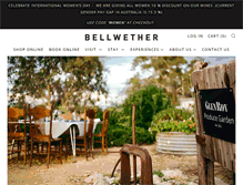 Tablet Screenshot of bellwetherwines.com.au